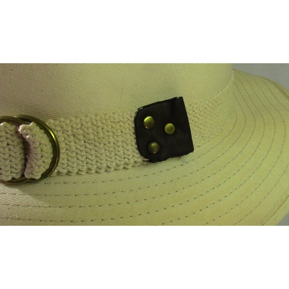 Original Panama Jack Canvas Ivory Fedora Safari Hat New X Large - Picture 4 of 6